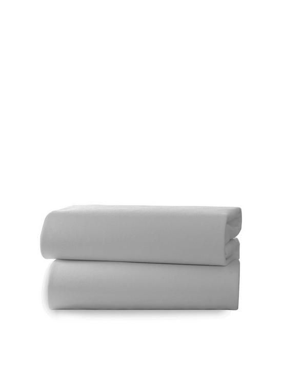 front image of clair-de-lune-pack-of-2-fitted-pramcrib-sheets-grey