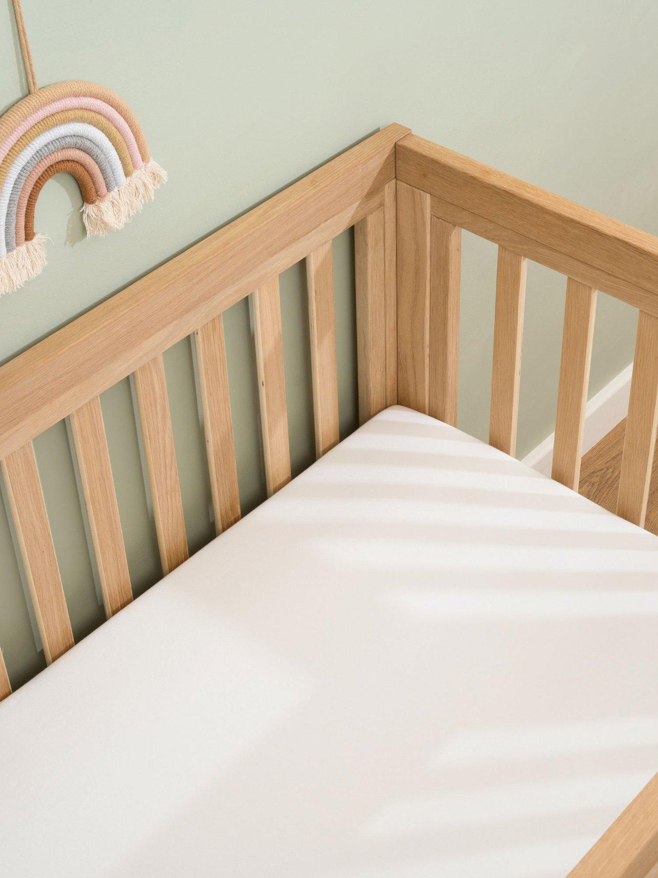 Clair De Lune 2 Pack Fitted Cotton Cot Bed Sheets (140 x 70 cm) - White