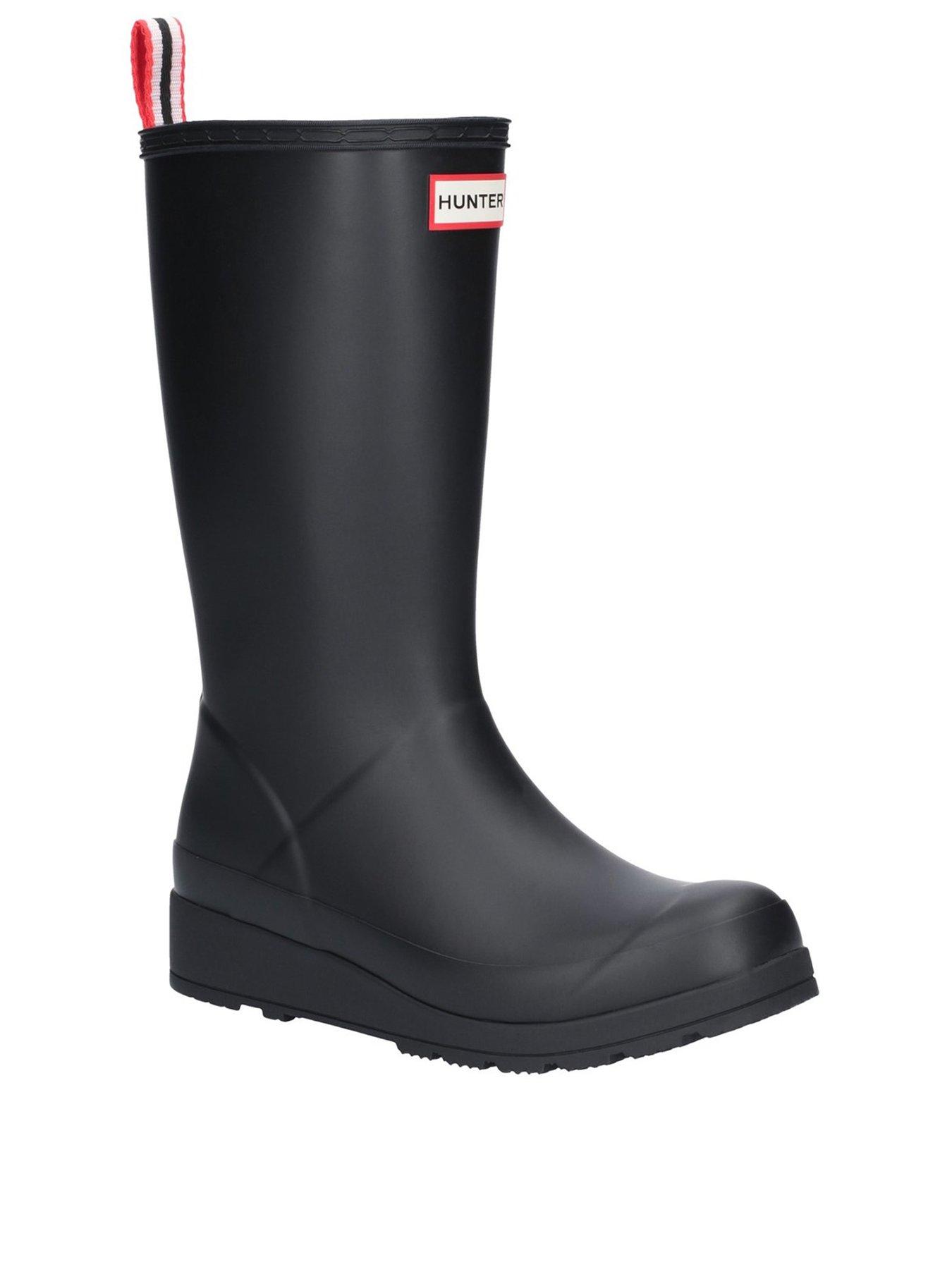 hunter-play-tall-wellington-boot-black