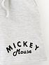  image of mickey-mouse-boys-disney-mickey-mouse-printed-t-shirt-and-shorts-set-grey