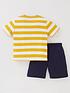 image of harry-potter-boys-harry-potter-stripe-t-shirt-and-short-set-yellow