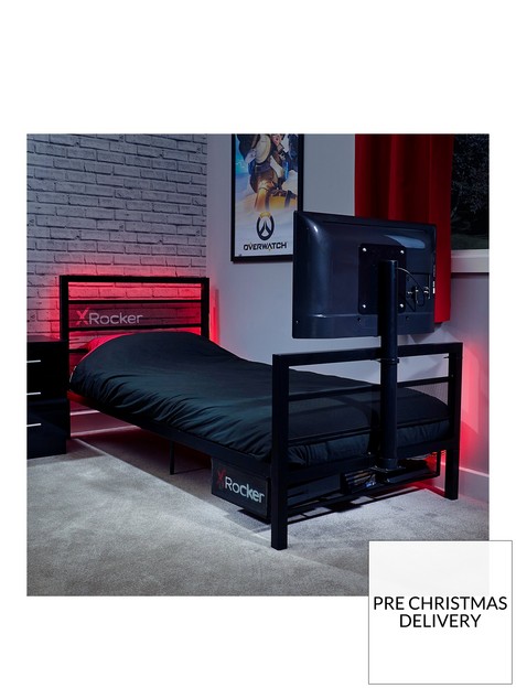 x-rocker-base-camp-single-tv-vesa-mount-bed-black-fits-up-to-32-inch-tv