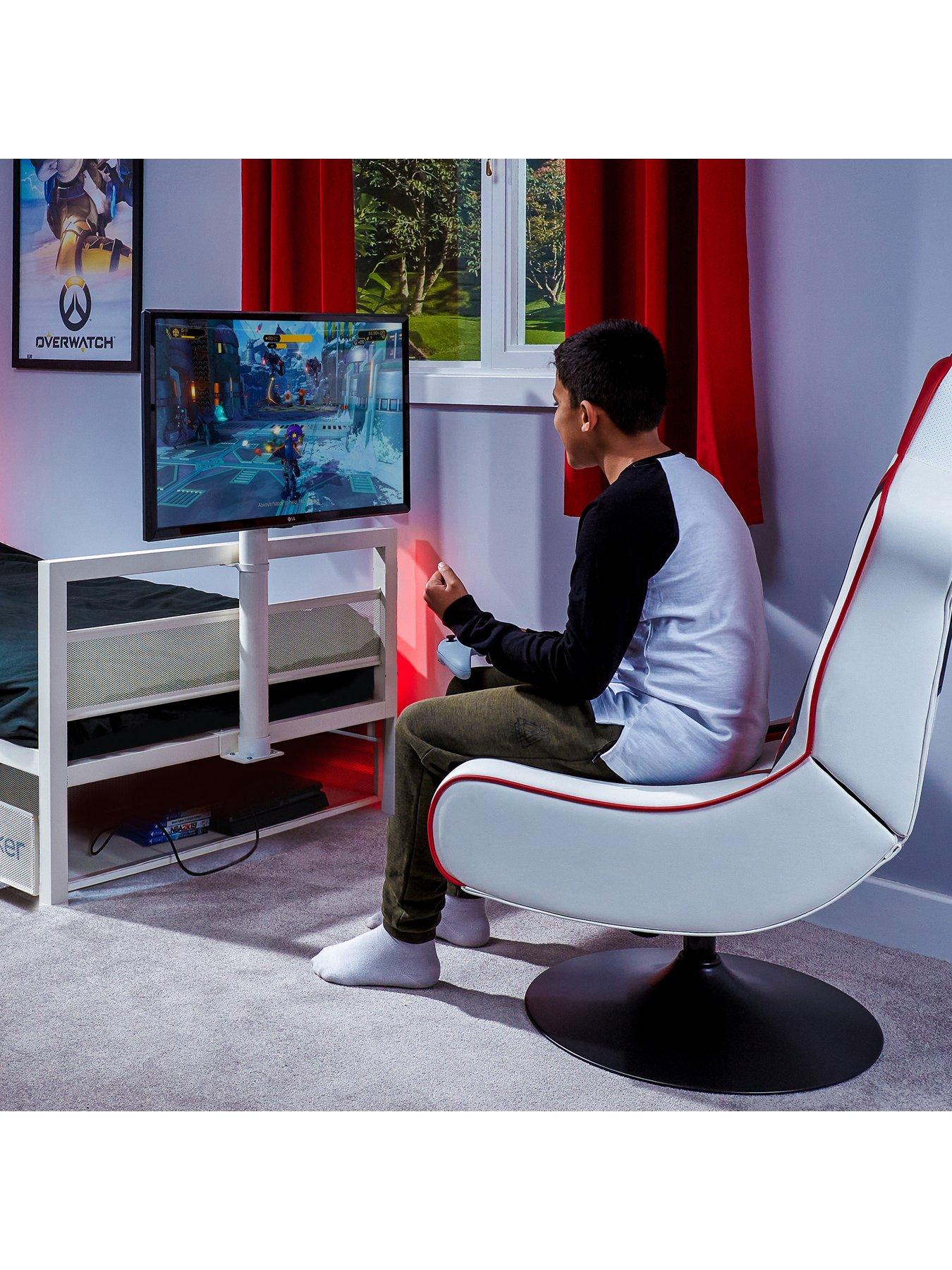  image of x-rocker-base-camp-single-tv-vesa-mount-bed-white-fits-up-to-32-inch-tv