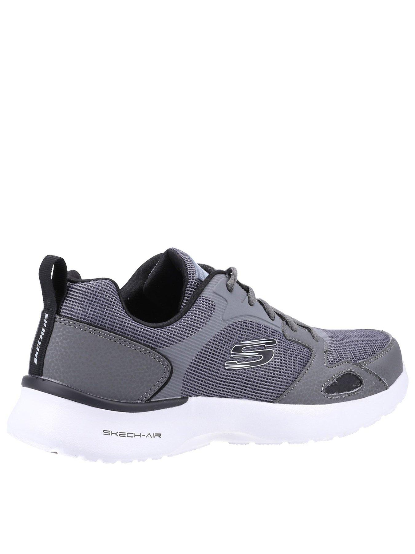 Skechers Air Dynamite Trainer - Charcoal | littlewoods.com