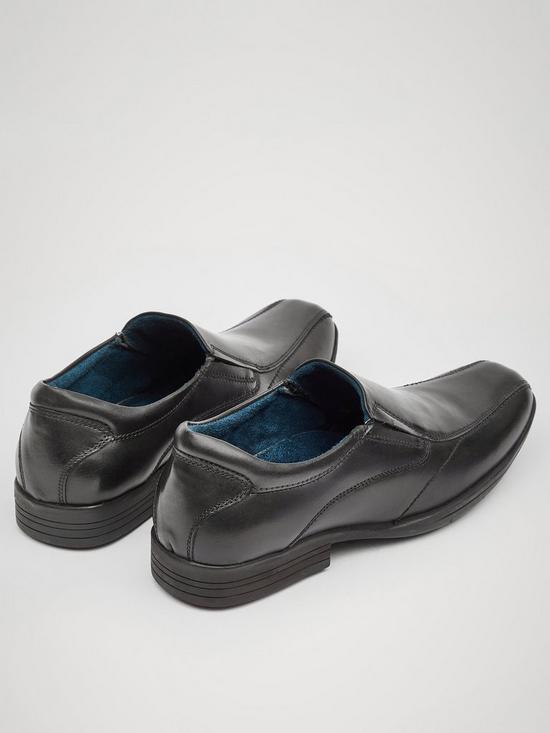 stillFront image of pod-dundee-boys-slip-on-shoes-black