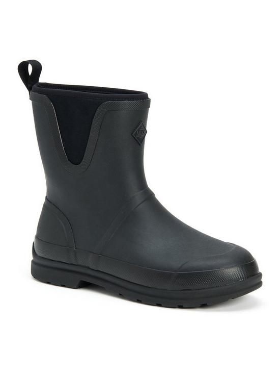 front image of muck-boots-muck-boot-muck-originals-pull-on-mid-wellie-black
