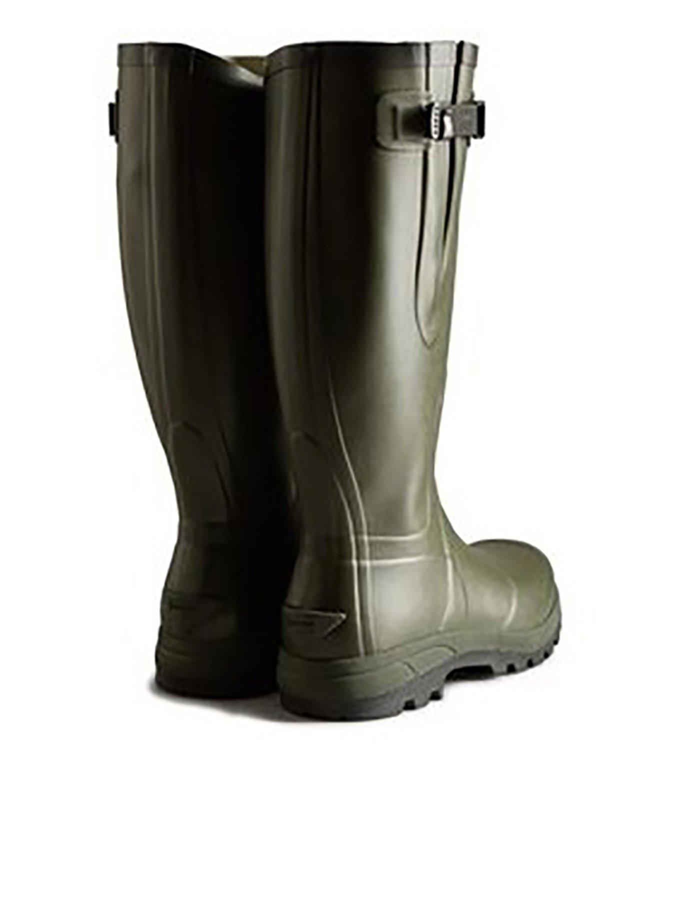  image of hunter-balmoral-classic-side-adjustable-wellingtonnbspbootnbsp--olive