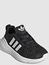  image of adidas-originals-kids-swift-run-22-blackwhite