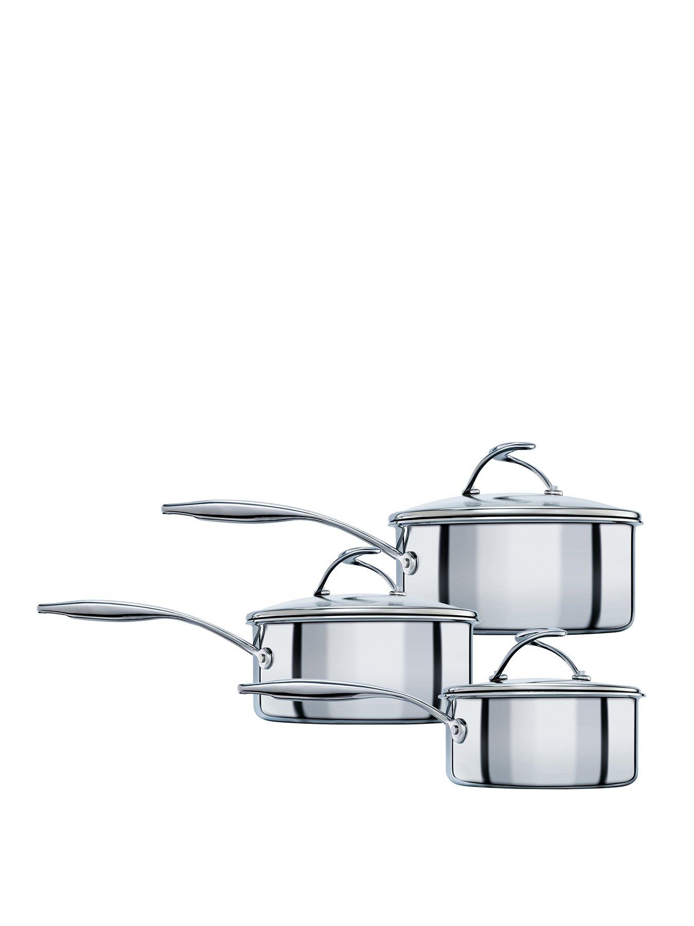 undefined SteelShield 3-Piece Saucepan Set – contains 16/18/20 cm saucepans