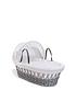  image of clair-de-lune-waffle-white-wicker-deluxe-stand-grey