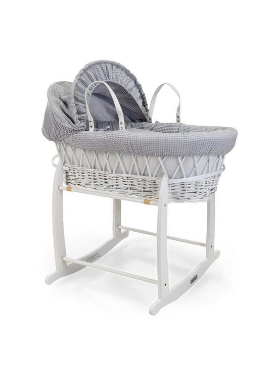 front image of clair-de-lune-waffle-grey-wicker-deluxe-stand-white