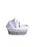  image of clair-de-lune-dimple-white-wicker-deluxe-stand-grey