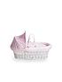  image of clair-de-lune-dimple-pink-wicker-deluxe-stand-white
