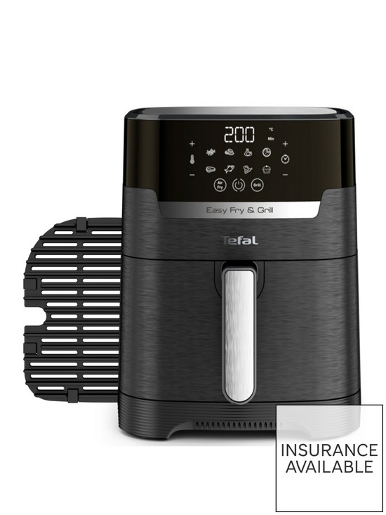 front image of tefal-easyfry-precision-2-in-1-digital-air-fryer-amp-grill-42l-ey505