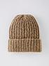 pieces-recycled-blend-chunky-rib-beanie-hat-beigeback