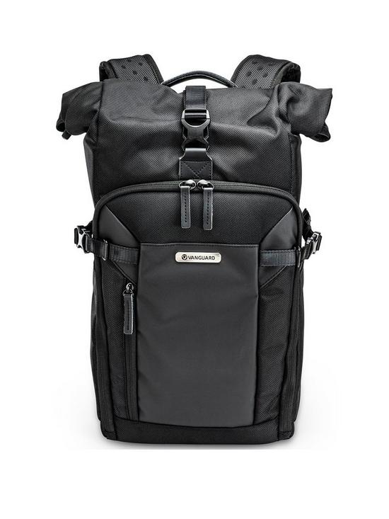 front image of vanguard-veo-select-43rb-camera-backpack-black