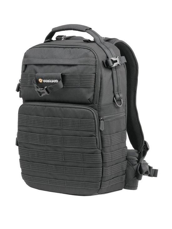 front image of vanguard-veo-range-t45m-camera-backpack-black