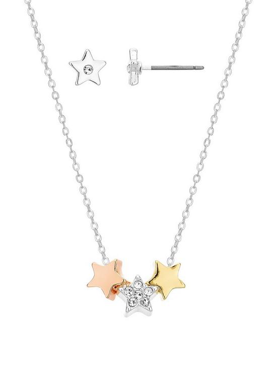 front image of buckley-london-starburst-earrings-and-pendant-set