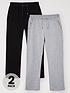  image of everyday-2-pack-essentials-loose-fit-joggers-blackgrey