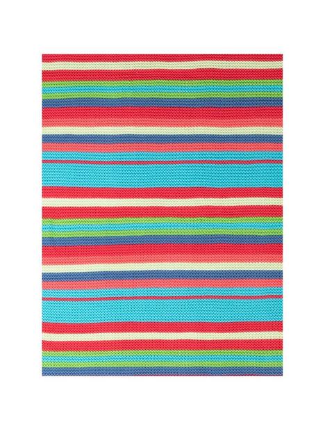 cosatto-knitted-stripe-blanket-multi-colour