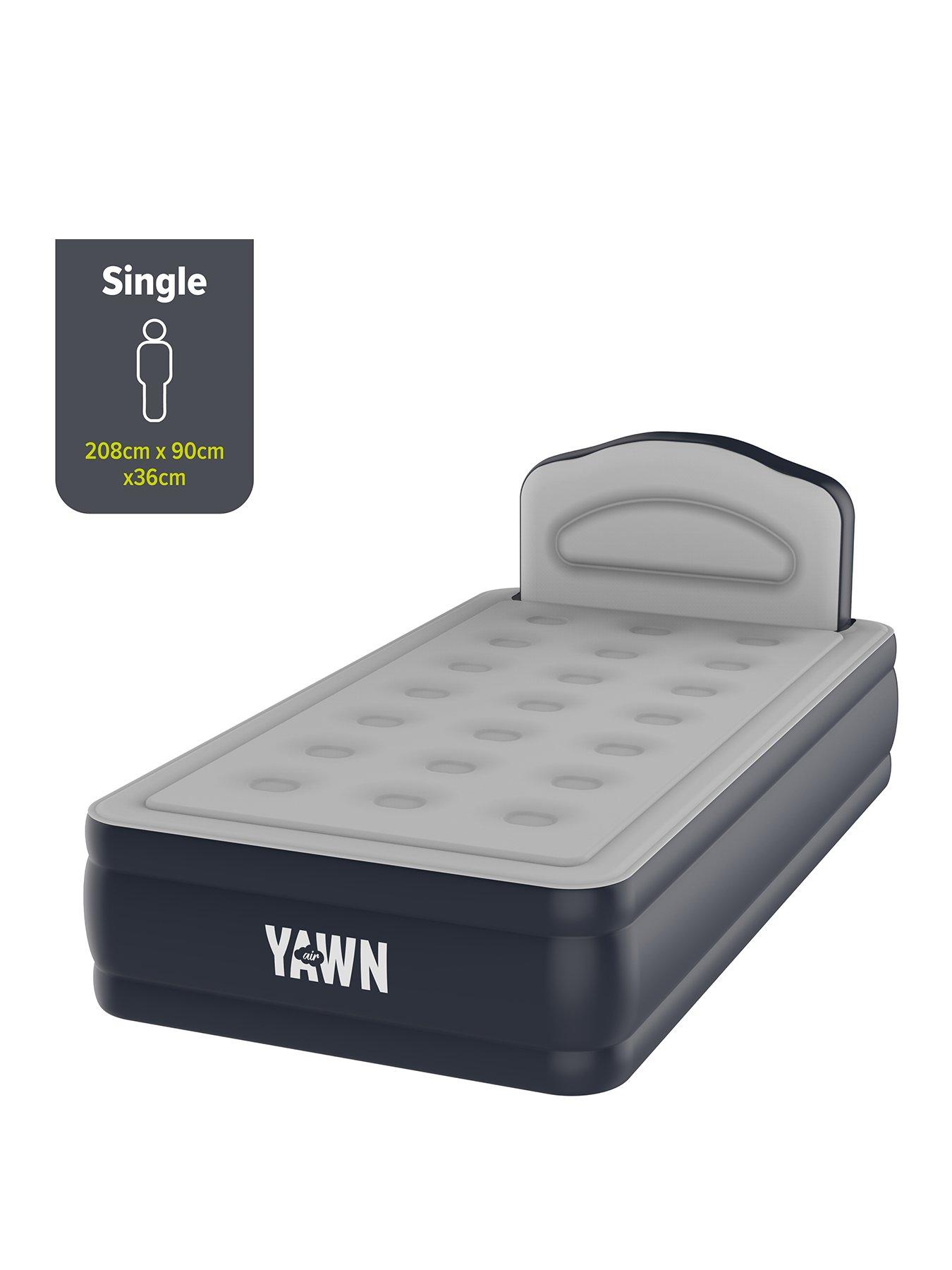 Yawn Air Bed DELXUE with Custom Fitted Sheet Included, Single