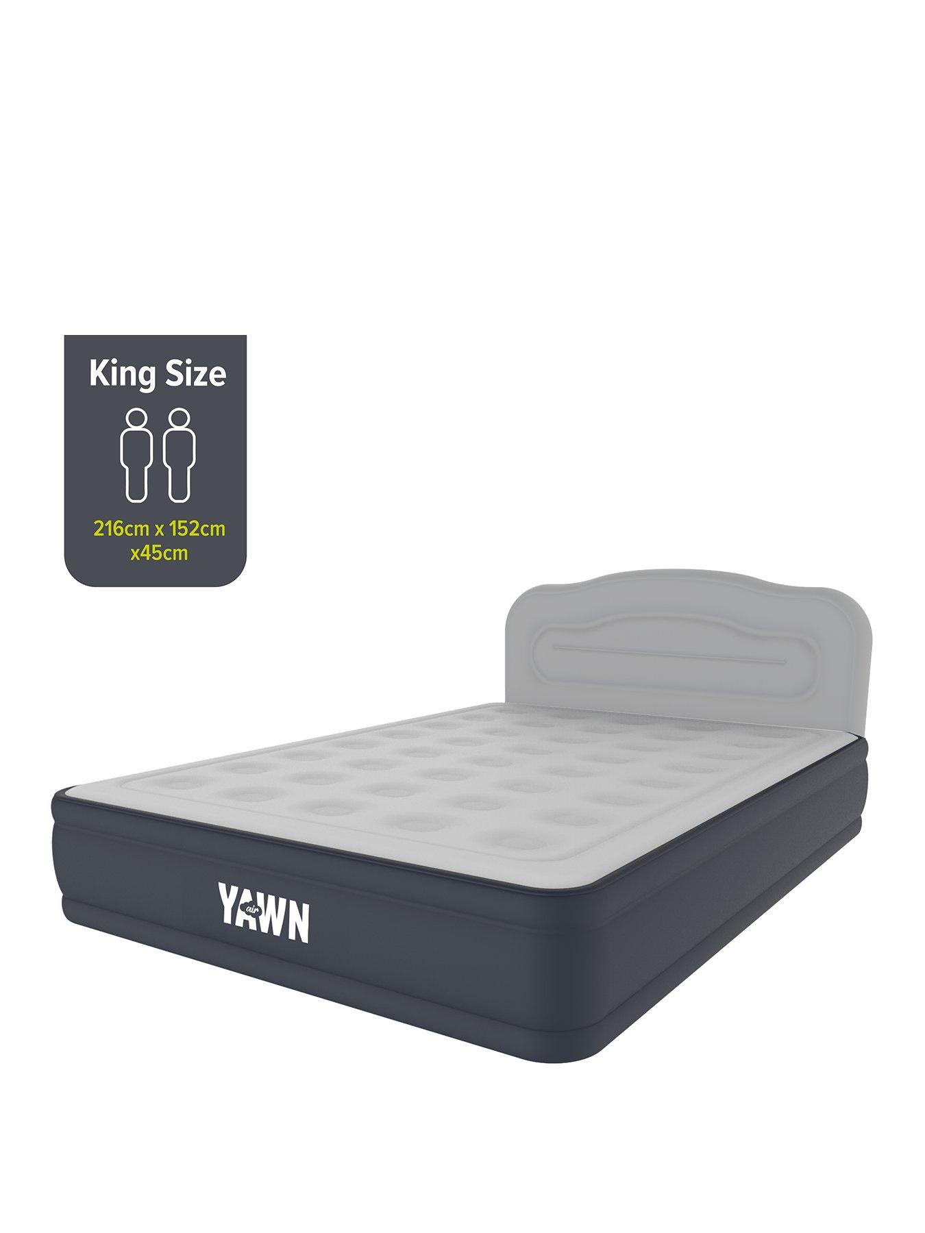 Yawn Air Bed DELXUE with Custom Fitted Sheet Included, King