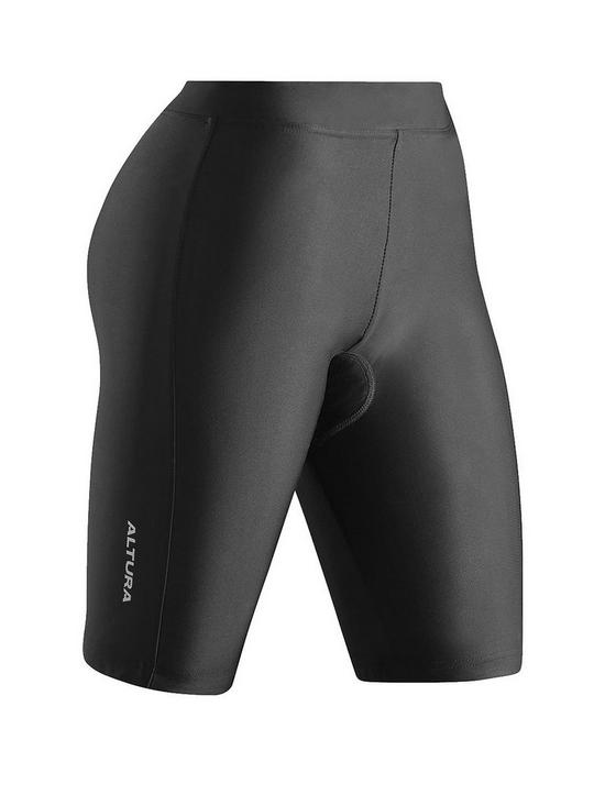 front image of altura-womens-cycling-airstream-waist-shorts-black