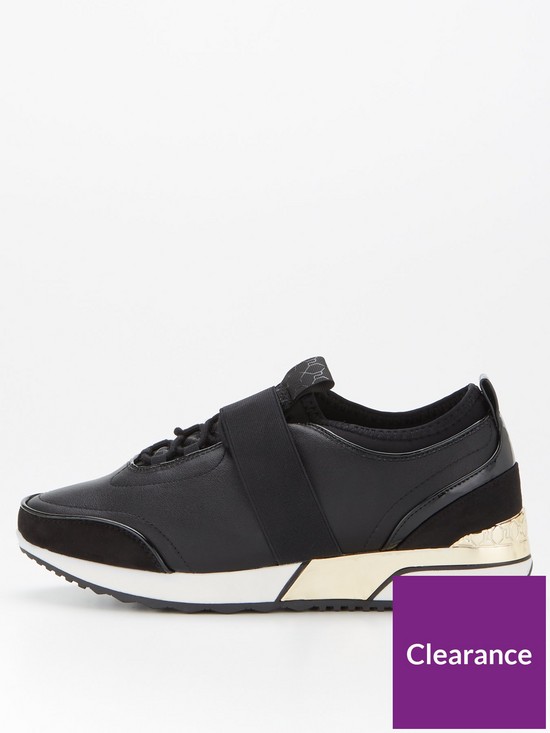 front image of river-island-ri-monogram-embossed-lace-up-trainer-black