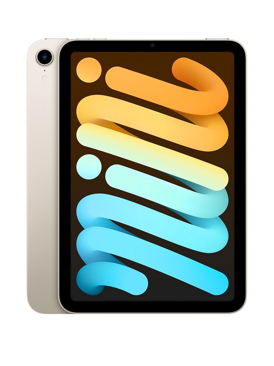 front image of apple-ipad-mini-2021-64gb-wi-fi-starlight