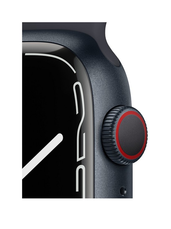 stillFront image of apple-watch-series-7-gps-cellular-45mm-midnight-aluminium-case-with-midnight-sport-band