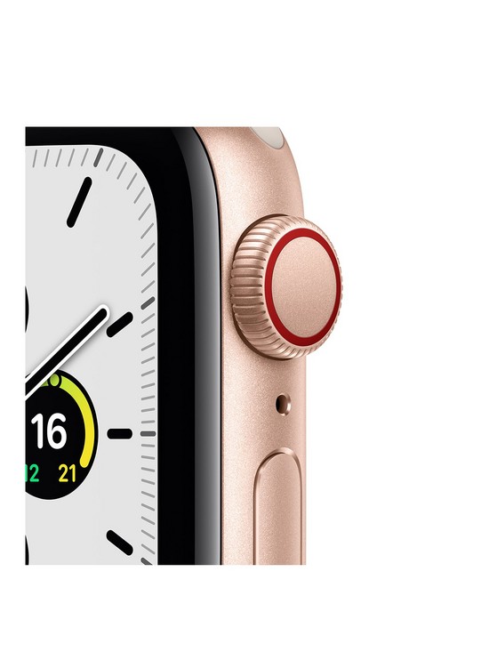 stillFront image of apple-watch-se-gps-cellular-40mm-gold-aluminium-case-with-starlight-sport-band