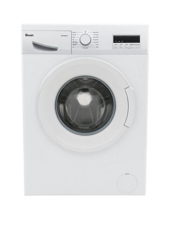 front image of swan-sw15842w-9kg-load-1200-spin-washing-machine-white