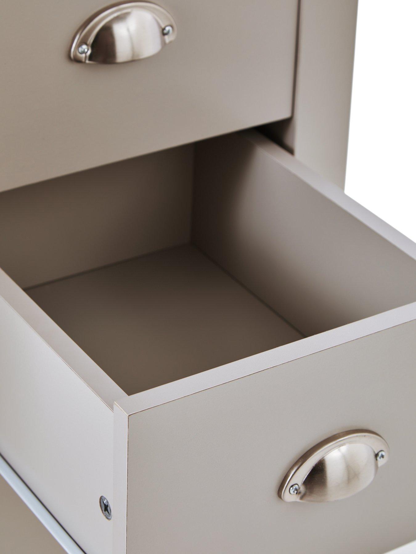 Image 4 of 5 of The Very Collection Atlanta Study Desk - Light Grey/Oak
