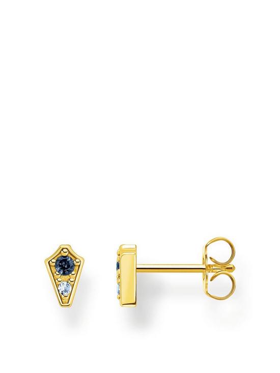 front image of thomas-sabo-stud-yellow-gold-earring