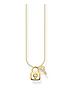  image of thomas-sabo-charm-club-lock-and-keynbspgold-necklace