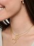  image of thomas-sabo-charm-club-lock-and-keynbspgold-necklace