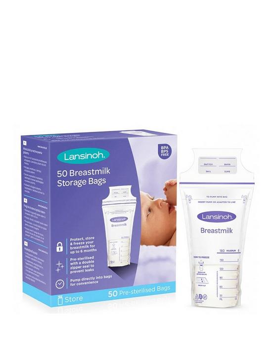front image of lansinoh-breast-milk-storage-bags-50-pack