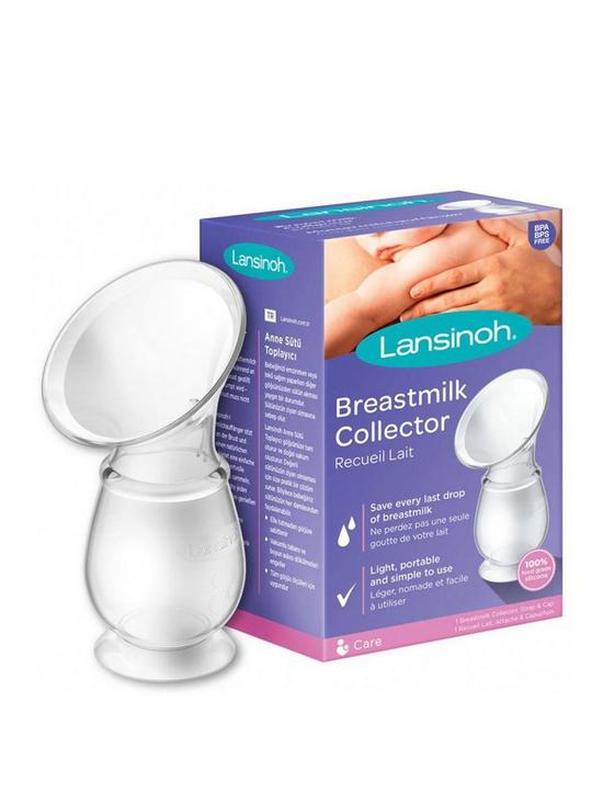 front image of lansinoh-breast-milk-collector