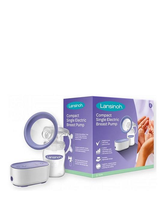 front image of lansinoh-compact-single-electric-breast-pump