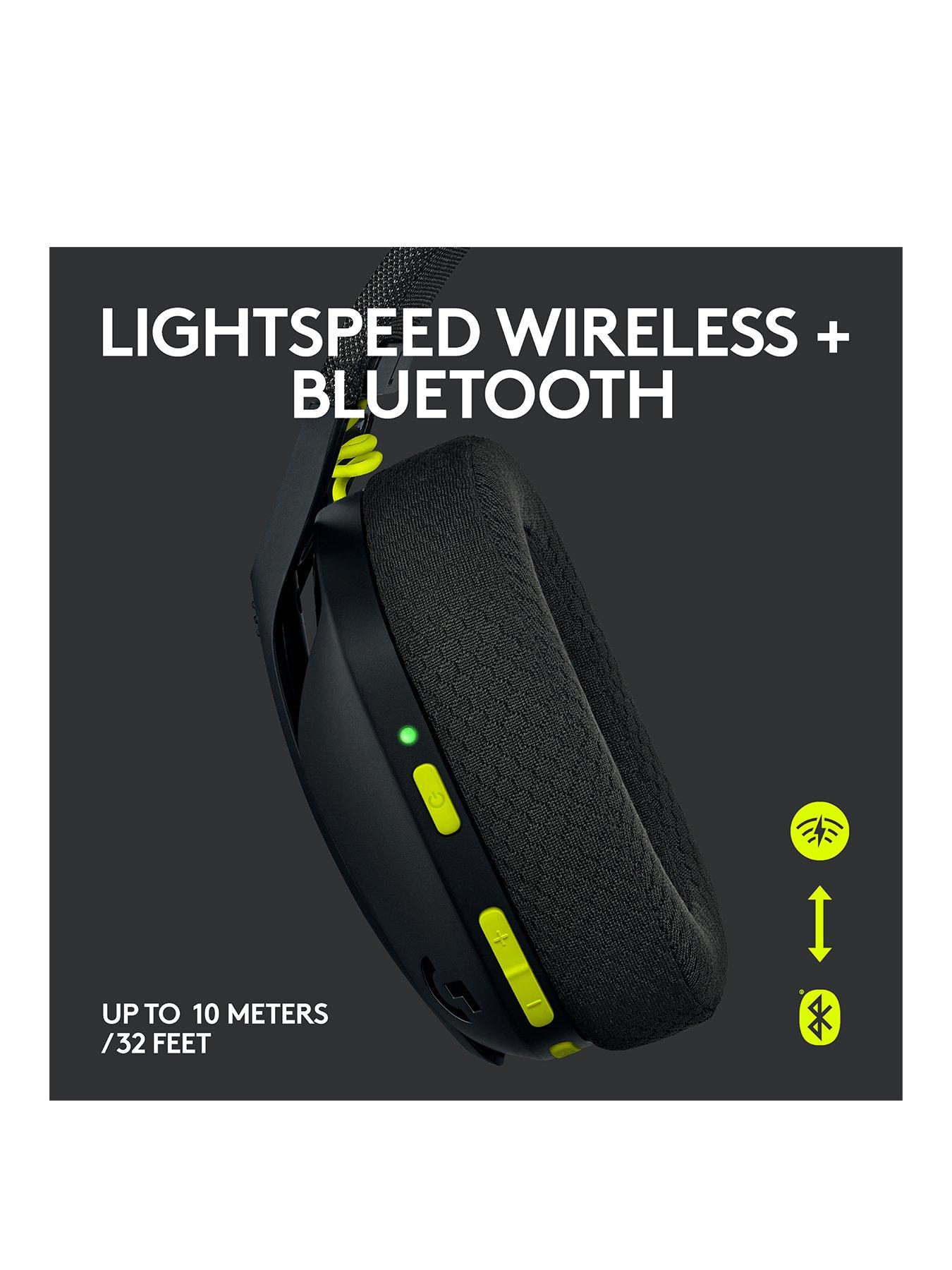 Image 2 of 8 of LogitechG G435 LIGHTSPEED Bluetooth Wireless Gaming Headset, for PC, PS4, PS5, Nintendo Switch - Black