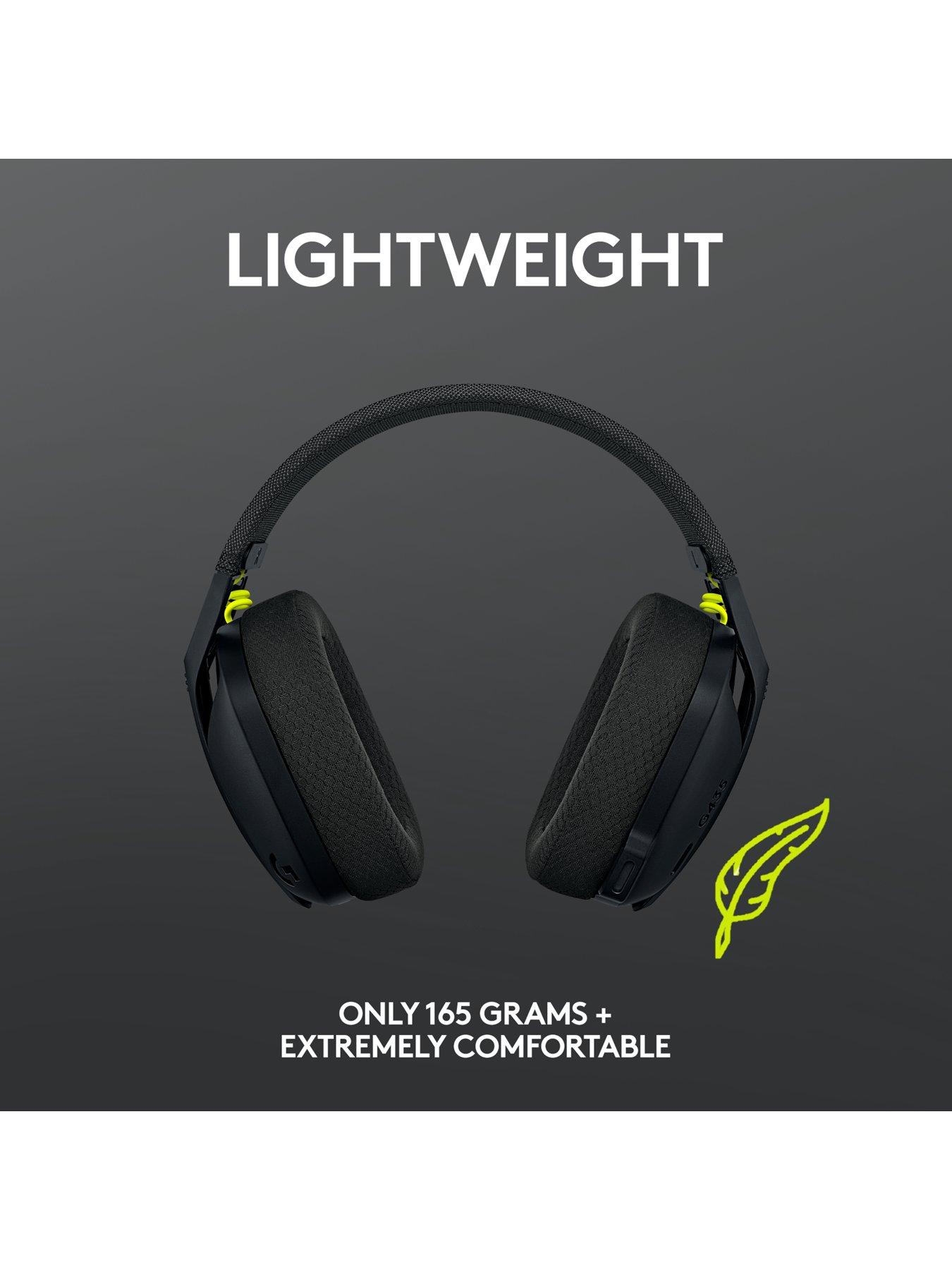 Image 5 of 8 of LogitechG G435 LIGHTSPEED Bluetooth Wireless Gaming Headset, for PC, PS4, PS5, Nintendo Switch - Black