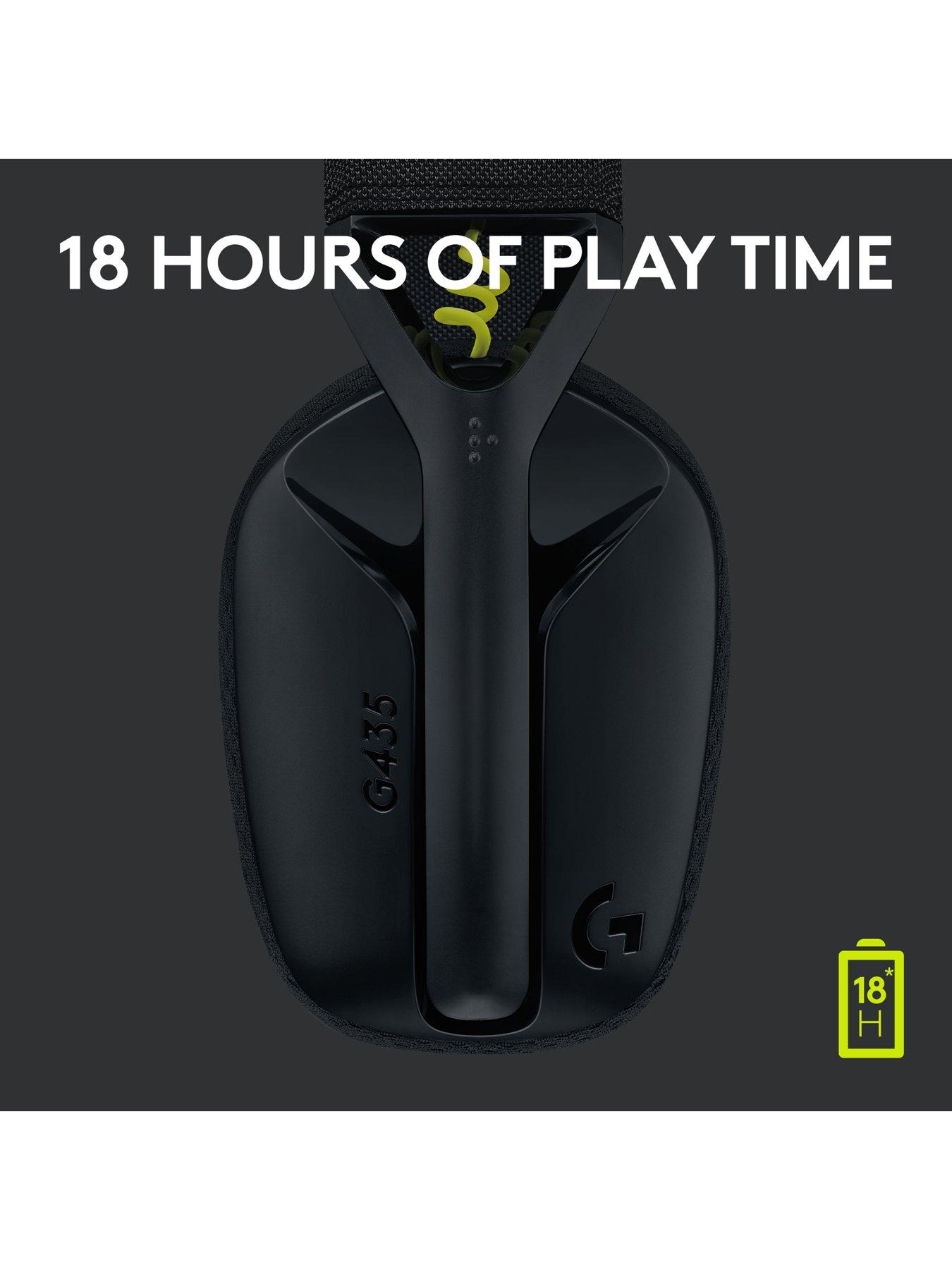 Image 6 of 8 of LogitechG G435 LIGHTSPEED Bluetooth Wireless Gaming Headset, for PC, PS4, PS5, Nintendo Switch - Black