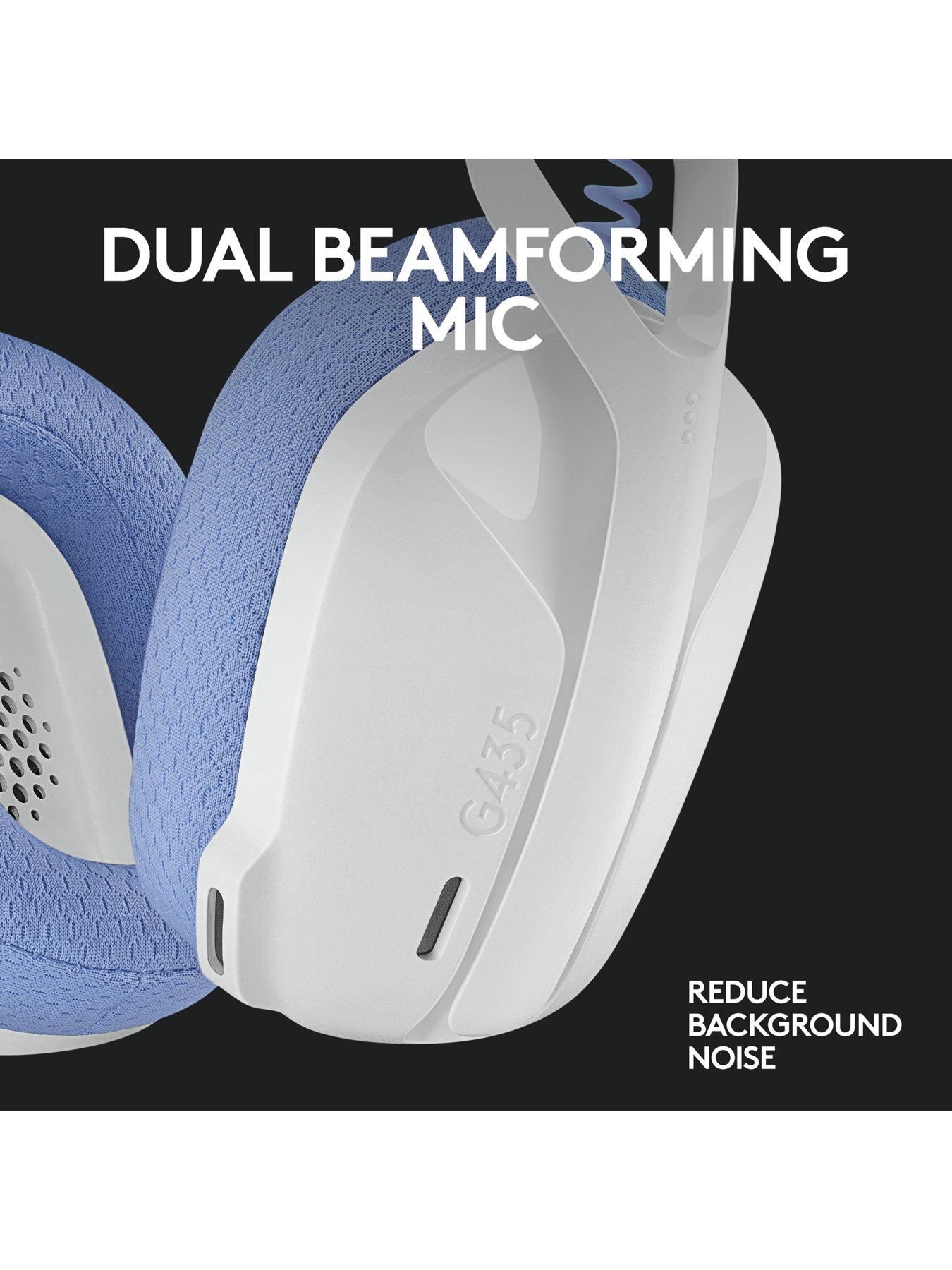  image of logitechg-g435-lightspeed-bluetooth-wireless-gaming-headset-for-pc-ps4-ps5-nintendo-switch-white