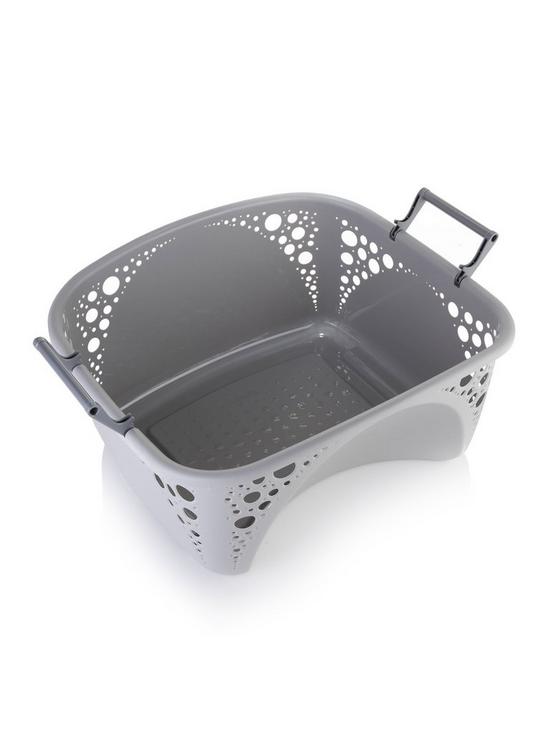 front image of minky-stackable-laundry-basket