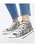  image of new-look-915-leopard-print-canvas-high-top-trainers-stone