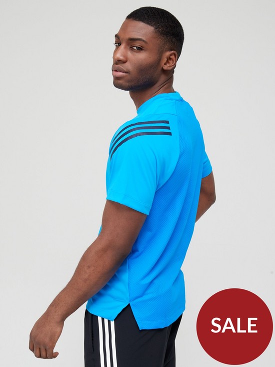 stillFront image of adidas-training-icons-3-stripe-t-shirt