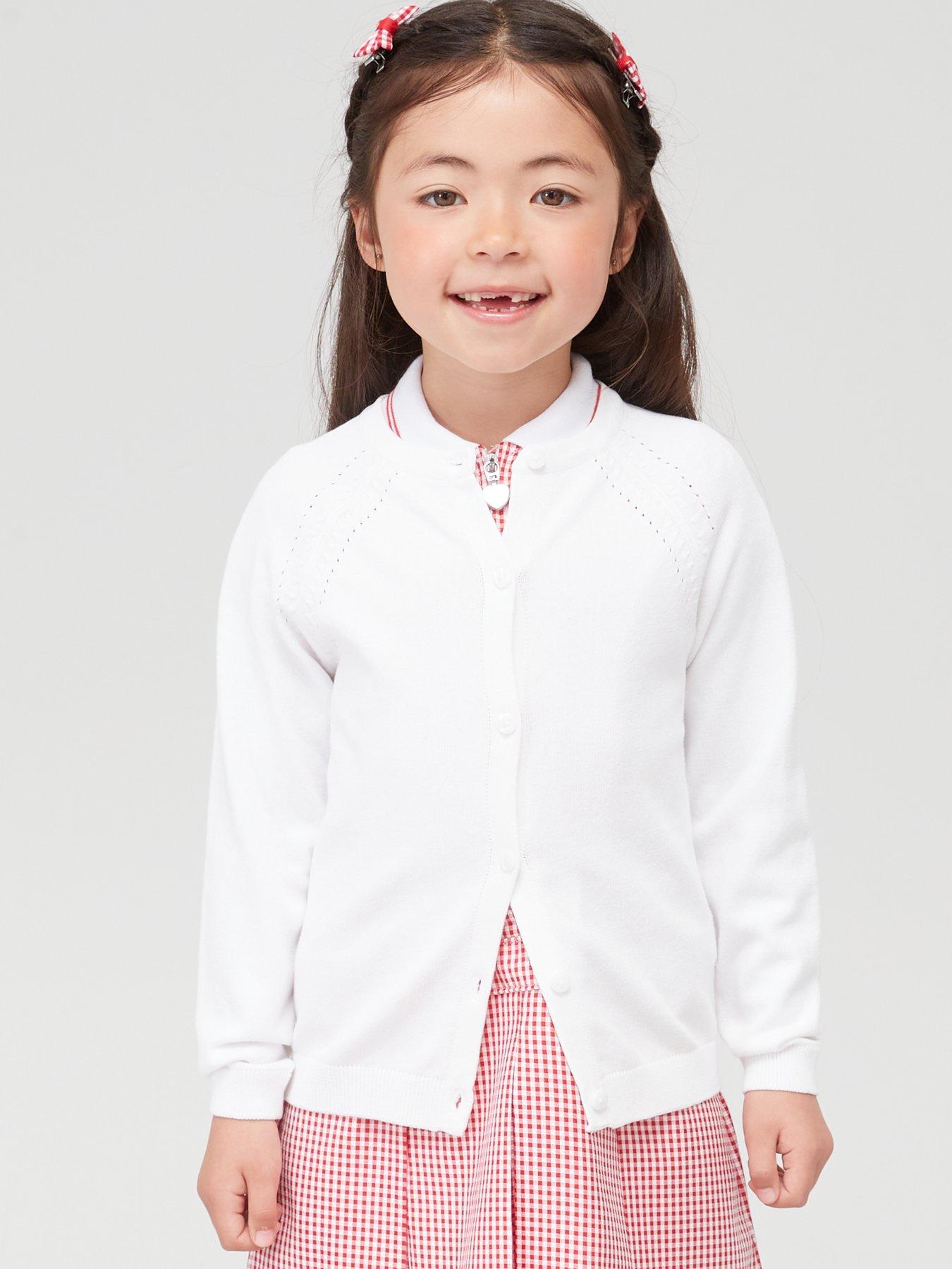front image of everyday-girls-2-pack-summer-cardi-white