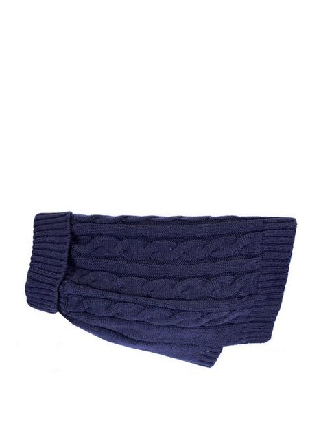 happy-pet-charlton-cable-knit-midnight-blue-dog-jumper-extra-small