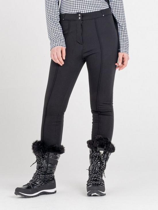 front image of dare-2b-sleek-full-length-waterproof-ski-pants-black