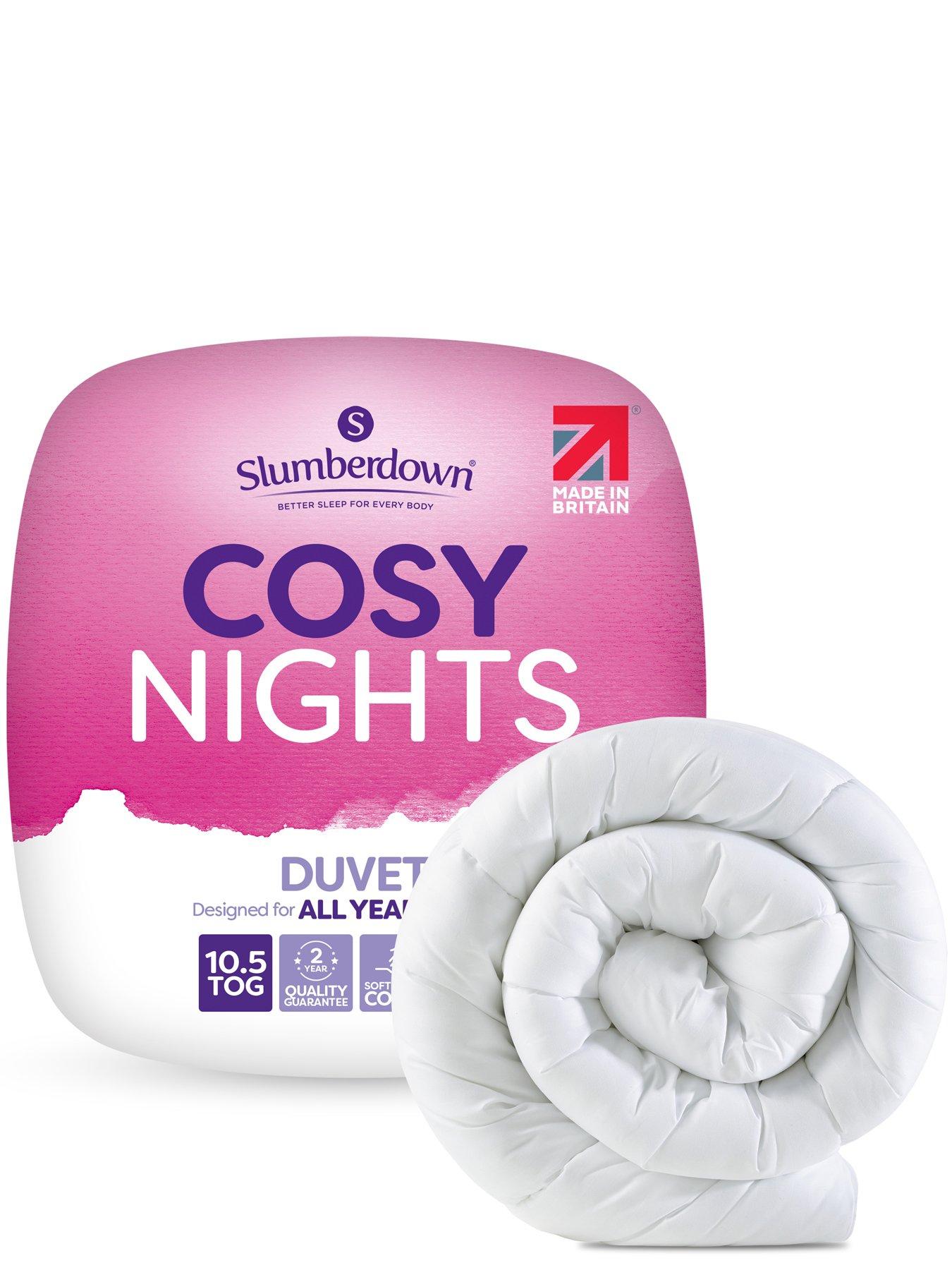 Slumberdown Cosy Nights 10.5 Tog Duvet Set- White
